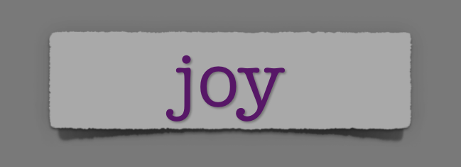 lenten journal: joy