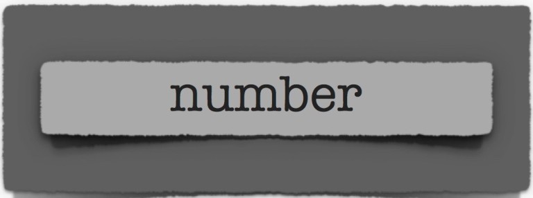 lenten journal: number