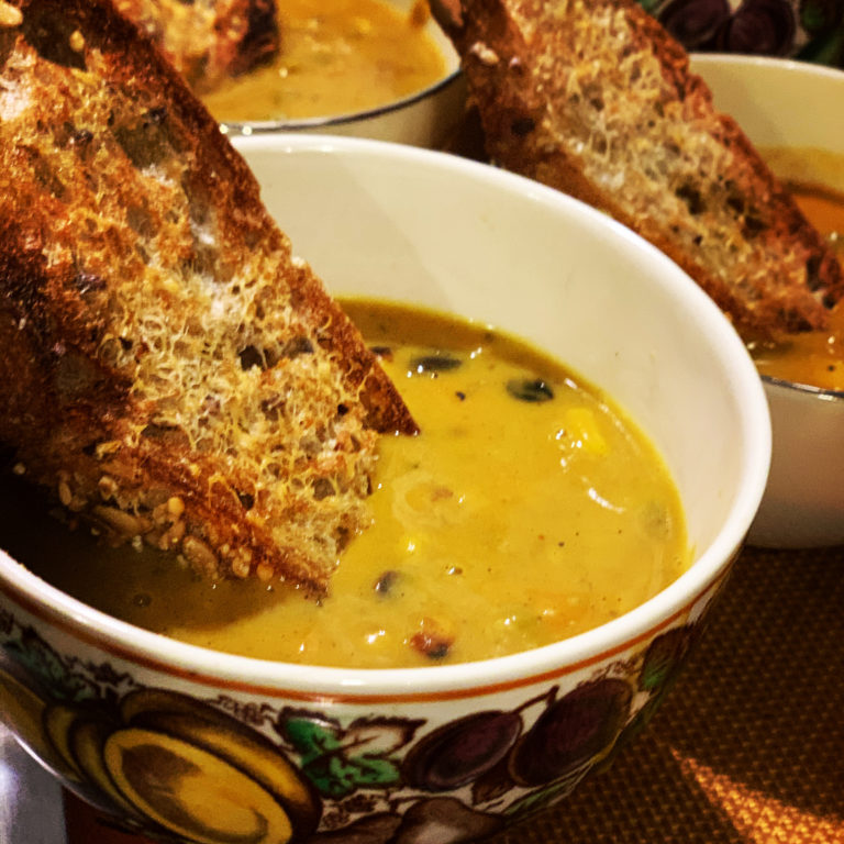 pumpkin corn chowder