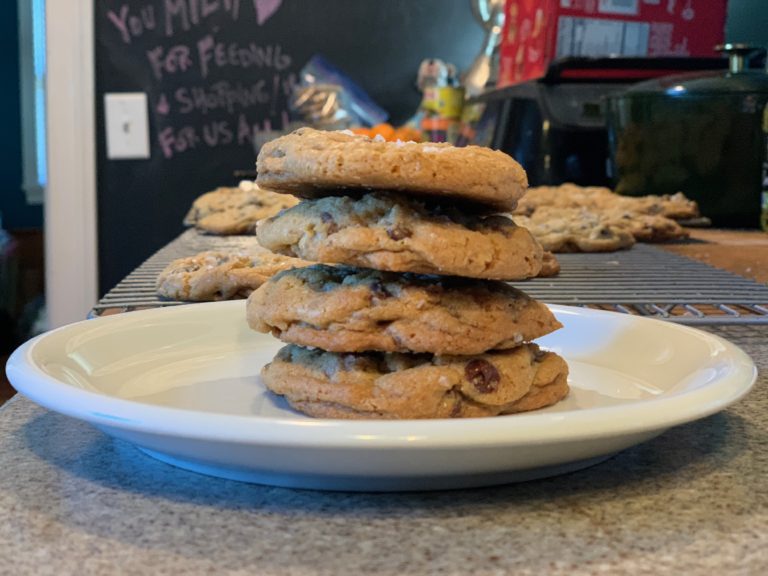 salted caramel chocolate chip cookies