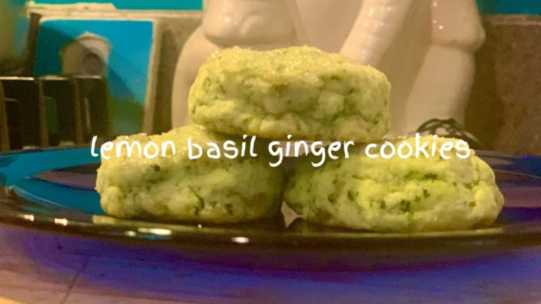 lemon basil ginger cookies