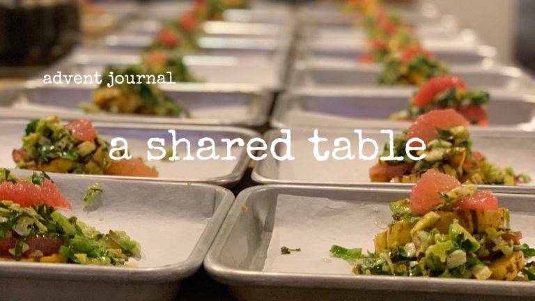 advent journal: a shared table