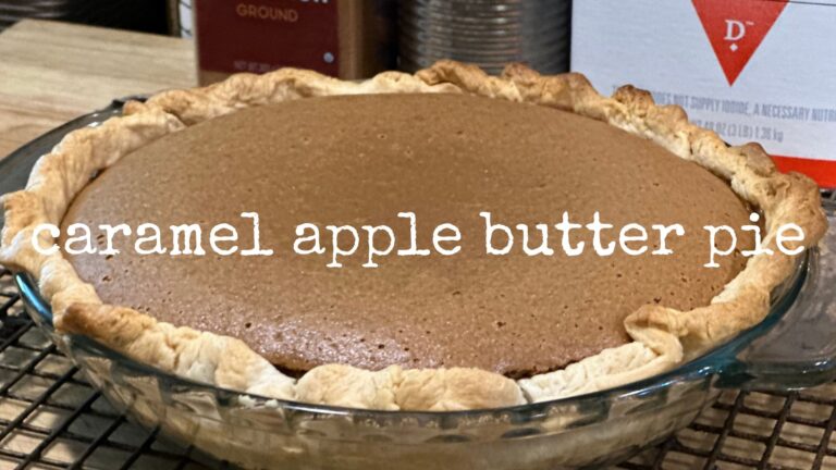 caramel apple butter pie