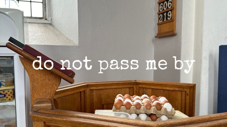 do not pass me by