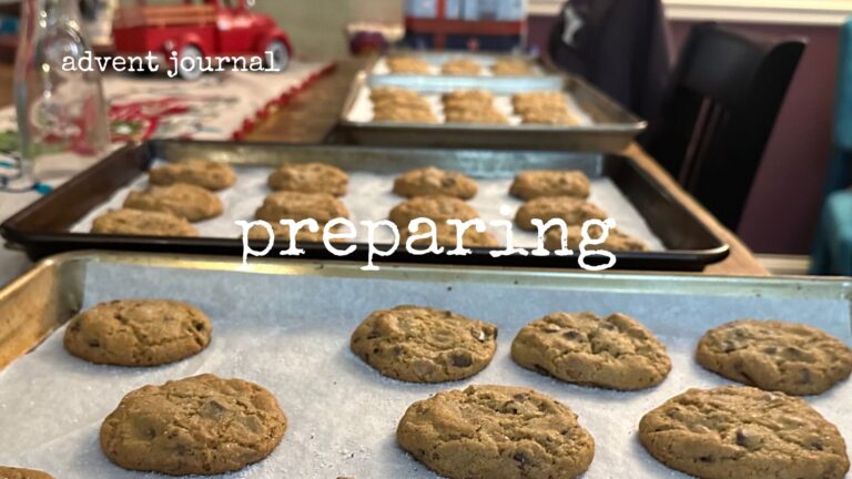 advent journal: preparing