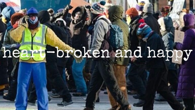 heart-broken and happy
