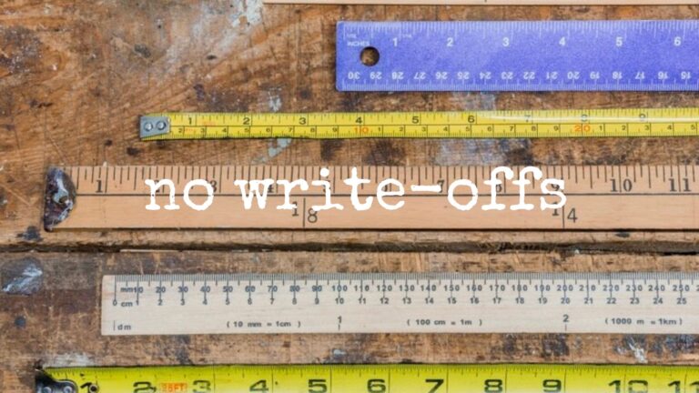 no write-offs